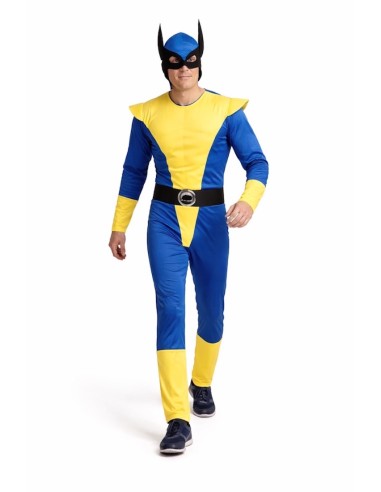 Déguisement de Loup Jaune Taille L | Costumes pour Adultes Le Roi du Carnaval
